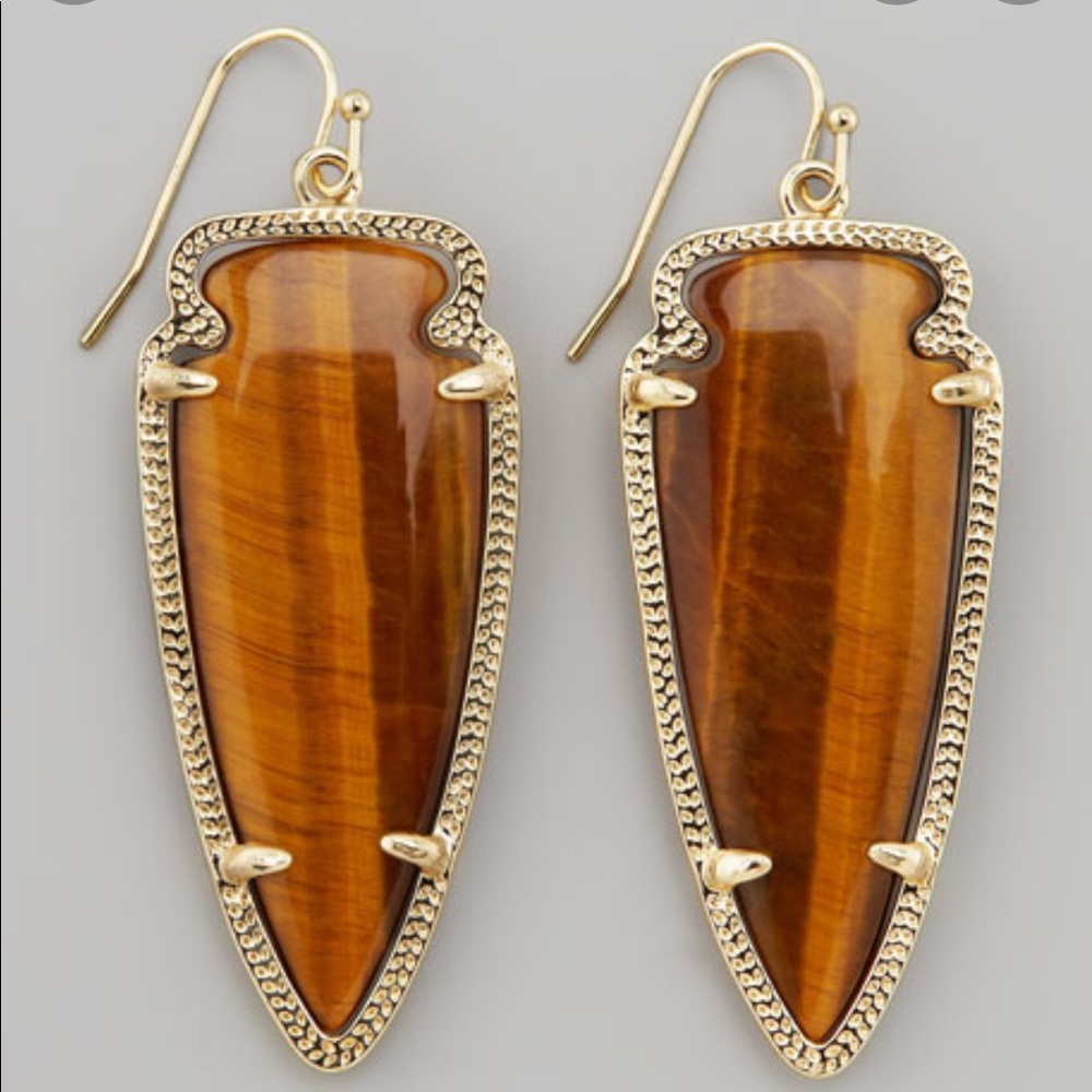 Kendra Scott Tiger Eye Earrings